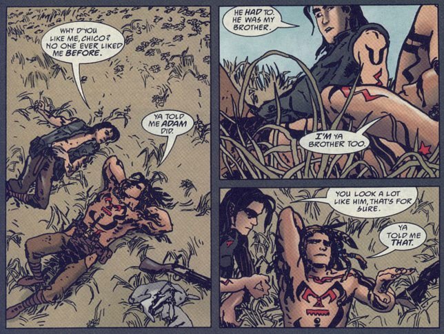 Panels from the Renegade story